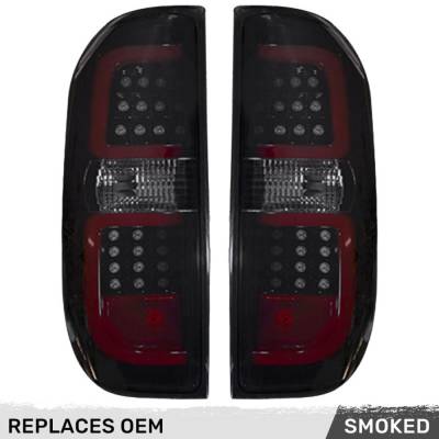 Recon - Recon 264288BK LED Tail Lights Smoked Lens for 14-21 Toyota Tundra