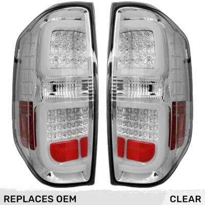Recon - Recon 264288CL LED Tail Lights Clear Lens for 14-21 Toyota Tundra