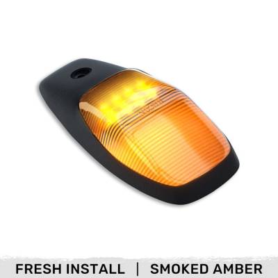 Recon - Recon 264345BKHPAMX LED Cab Roof Light EACH Smoked/Amber for 19-23 RAM HD