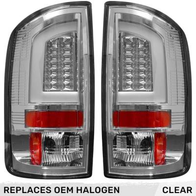 Recon - Recon 264371CL OLED Tail Lights Clear Lens for 02-06 RAM Trucks