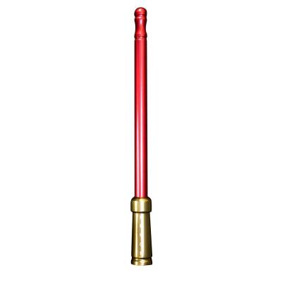 Recon - Recon 264ANTGG 8" Aluminum Universal Stubby Antenna Red/Gold