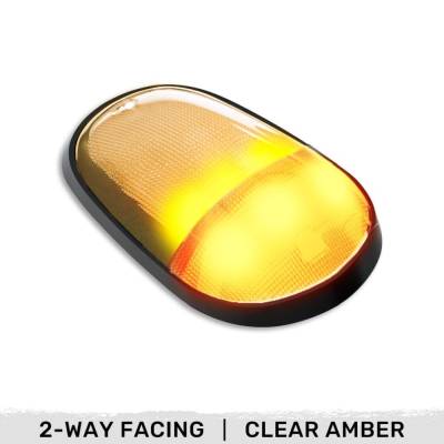 Recon - Recon 264146CLHPAMX LED Cab Roof Light EACH Clear/Amber for 03-18 RAM HD