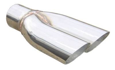 Pypes Performance Exhaust - Pypes EVT19 2.5" Stainless Exhaust Splitter Tip Set for 67-71 Pontiac GTO Mach