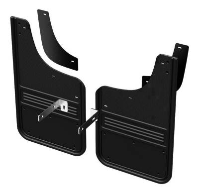 Gatorback - Gatorback GCR42F-0 12" Black Front Mud Flaps for F150 Raptor