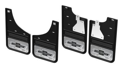 Gatorback - Gatorback GCR28K-C 12" Black Front/Rear Mud Flap Set for Silverado 1500