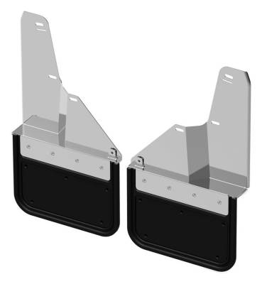 Gatorback - Gatorback GCS200F-BK 12" Black Front Mud Flaps for GMC Sierra HD