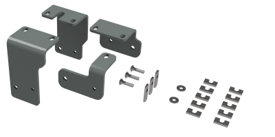 B&W Trailer Hitches - B&W Hitch RVR3203 Custom Installation Kit for Universal Mounting Rails