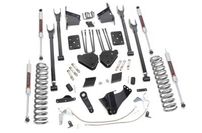 Rough Country Suspension Systems - Rough Country 56540 6" M1 4-Link Lift Kit for 11-14 Ford F250 SD Diesel 4WD