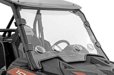 Rough Country Suspension Systems - Rough Country 98292010 Front UTV Vented Windshield for Polaris RZR XP 1000