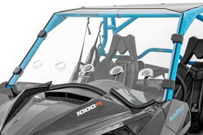 Rough Country Suspension Systems - Rough Country 98231830 Front UTV Vented Windshield for Can-Am Maverick/Max