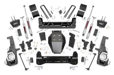 Rough Country Suspension Systems - Rough Country 11030 5" Torsion Drop Lift Kit for 20-26 Silverado/Sierra 2500HD