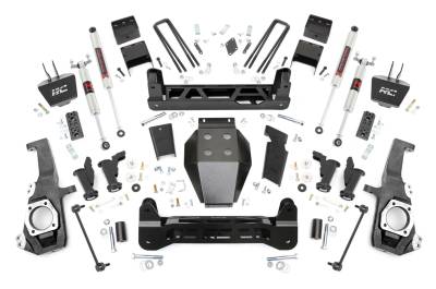 Rough Country Suspension Systems - Rough Country 11040 5"M1 Torsion Drop Lift Kit for 20-26 Silverado/Sierra 2500HD