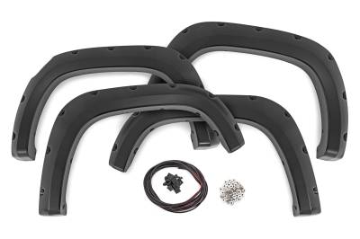 Rough Country Suspension Systems - Rough Country F-C12311 Pocket Fender Flares Black for 23-26 Colorado 5' Bed