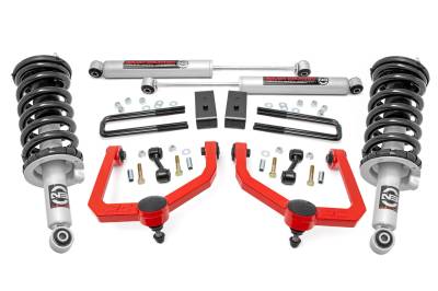 Rough Country Suspension Systems - Rough Country 83431RED 3" N3 Strut Suspension Lift Kit for 17-24 Nissan Titan