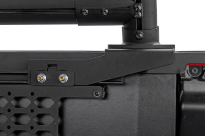Rough Country Suspension Systems - Rough Country 99082 Bed Rack T-Rail Mount Kit Black for Chevy/Dodge/Ford/GMC/Ram