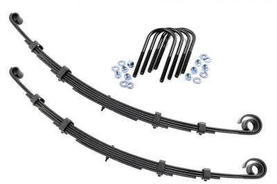 Rough Country Suspension Systems - Rough Country 8007Kit Front Leaf Spring Kit 2.5" Lift for 76-83 Jeep CJ