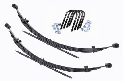 Rough Country Suspension Systems - Rough Country 8036Kit Rear Leaf Spring Kit for 2" Lift 77-87 GM 1/2 Ton 4WD