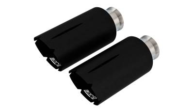 Borla - Borla 60719CB Blk Clamp-On One Split RR Exit Tip Kit for 21-26 RAM 1500 TRX/RHO