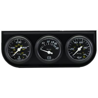 Equus - Equus E6100 Gauge Console Wt/Volt/Op 1.5" 270 Sweep M 280F/18V/100Psi 6000