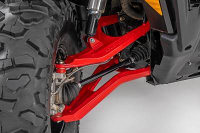 Rough Country Suspension Systems - Rough Country High Clearance Front Control Arms for Defender HD 97041RED