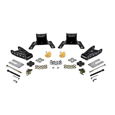 Belltech - Belltech 6415 4" Drop Rear Leaf Spring Shackle Kit Front Hanger 87-96 Ford F150