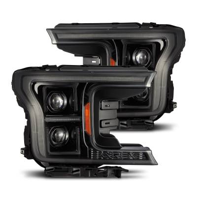 AlphaRex - AlphaRex 880251 Alpha Black G2 LED Projector Headlights for 18-20 Ford F150