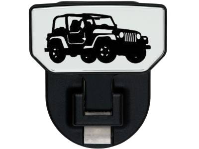 Carr - CARR 183182 HD Universal Hitch Step for 2" Receiver Black Jeep Single