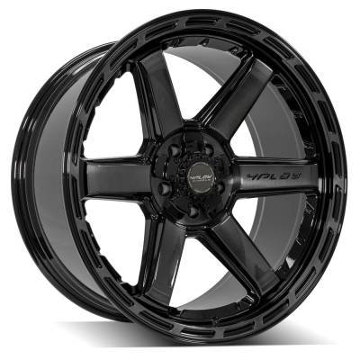 4PLAY - 4PLAY Wheels 4P63 22x10 5x5.0/5.5 -18mm Black/Machine 4P63-22100-5D55-18BBT