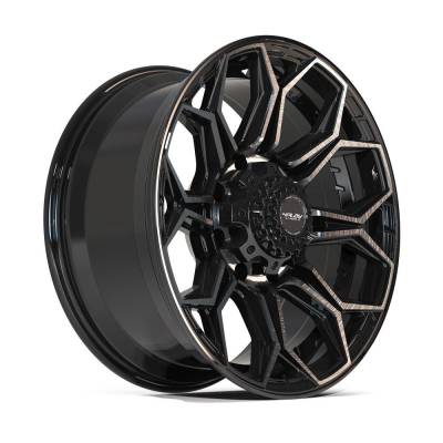 4PLAY - 4PLAY Wheels 4P83 20x9 8x170 0mm Gloss Black/Machined Tint 4P83-20090-8170-0BBT