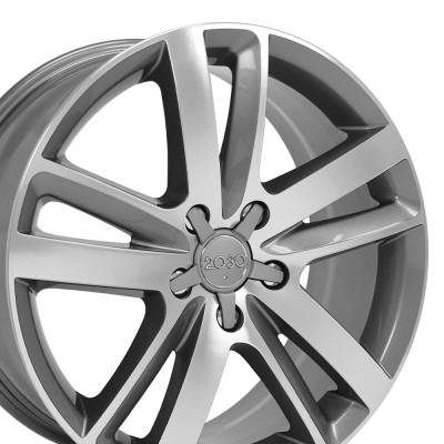 OE Wheels LLC - OE Wheels AU20 20x9 5x130 60mm Gunmetal/Machined AU20-20090-5130-60MG
