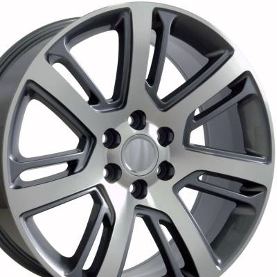 OE Wheels LLC - OE Wheels CA88 22x9 6x5.5 31mm Gunmetal/Machined CA88-22090-6550-31MG