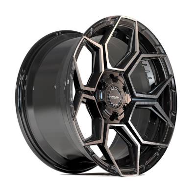 4PLAY - 4PLAY Wheels 4PS26 20x9 5x5.0/5.5 -6mm Black/Machine 4PS26-20090-5D55-6BBT