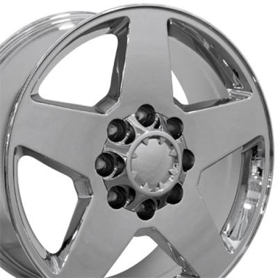 OE Wheels LLC - OE Wheels CV91A 20x8.5 8x6.5 12mm Chrome CV91A-20085-8650-12C