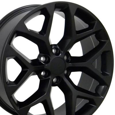 OE Wheels LLC - OE Wheels CV98B 22x9 6x5.5 24mm Satin Black CV98B-22090-6550-24B1