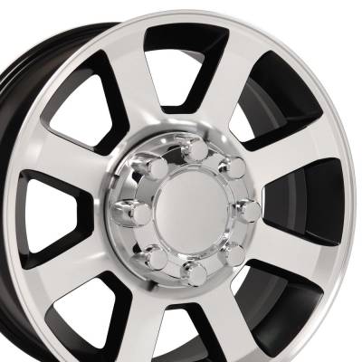 OE Wheels LLC - OE Wheels FR78 20x8 8x170 40mm Satin Black/Machined FR78-20080-8170-40MB1