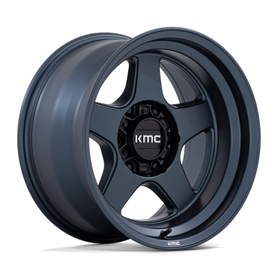 KMC - KMC Wheels KM728 LOBO 17x8.5 6x5.5 18mm Metallic Blue KM728LX17856818