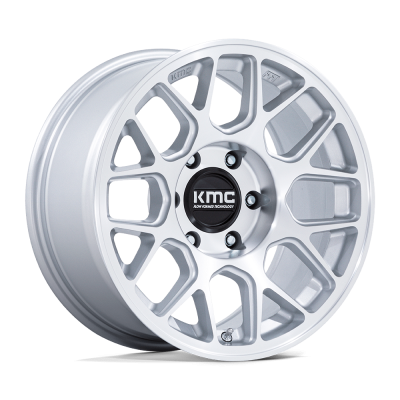 KMC - KMC Wheels KM730 HATCHET 17x8.5 5x5.0 -10mm Silver/Machined KM730SD17855010N