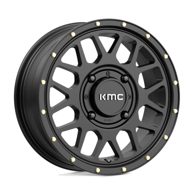 KMC Powersports - KMC Wheels KS135 GRENADE 15x6 4x137 38mm Satin Black KS13556048738