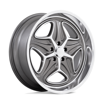 Foose 1PC - Foose Wheels F172 MERLOT 22x9 5x4.75 15mm Anthracite/Machined F17222906155