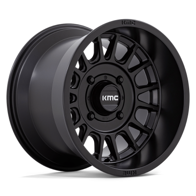 KMC Powersports - KMC Wheels KS138 IMPACT UTV 15x10 4x156 0mm Satin Black KS138MX15104400