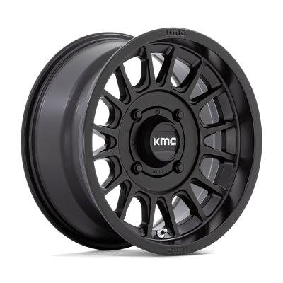 KMC Powersports - KMC Wheels KS138 IMPACT UTV 15x7 4x137 10mm Satin Black KS138MX15704810