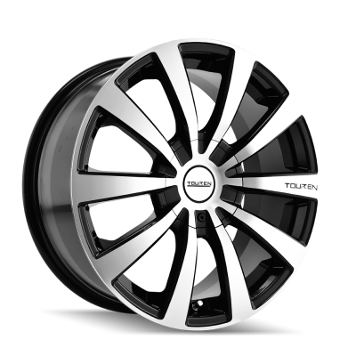Touren - Touren Wheels 3130-TR3 17x7 5x105/4.5 40mm Gloss Black/Machined 3130-7727M