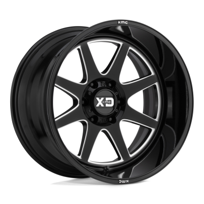 XD - XD Wheels XD844 PIKE 20x9 5x5.0 0mm Gloss Black/Milled XD84429050300