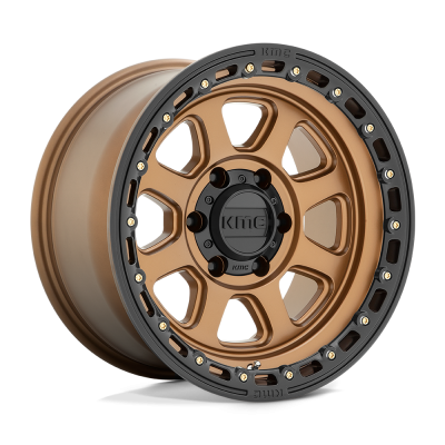 KMC - KMC Wheels KM548 CHASE 17x9 5x5.0 0mm Matte Bronze/Black KM54879050600