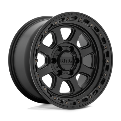 KMC - KMC Wheels KM548 CHASE 17x9 5x5.0 0mm Satin Black/Gloss Black KM54879050700