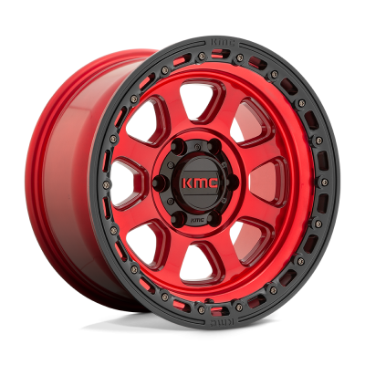 KMC - KMC Wheels KM548 CHASE 17x9 5x5.0 -12mm Candy Red/Black KM54879050912N