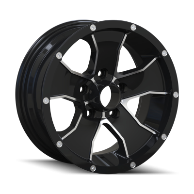 Ion Alloy - Ion Alloy 14 Series 15x6 5x4.5 0mm Black/Machined 14-5665B