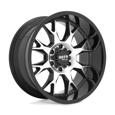 Moto Metal - Moto Metal MO806 20x10 5x5.0 -18mm Gloss Black/Machined MO80621050518N