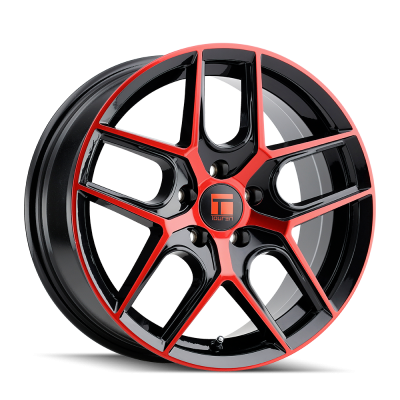 Touren - Touren Wheels 3279-TR79 17x8 5x112 35mm Gloss Black/Red 3279-7845BRT35