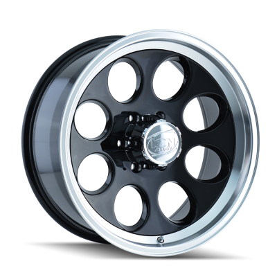 Ion Alloy - Ion Alloy 171 Series 15x10 5x5.5 -38mm Black/Machined 171-5185B